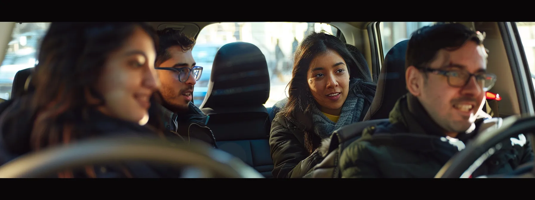 a group of successful test-takers sharing tips and strategies for the new york driving test.