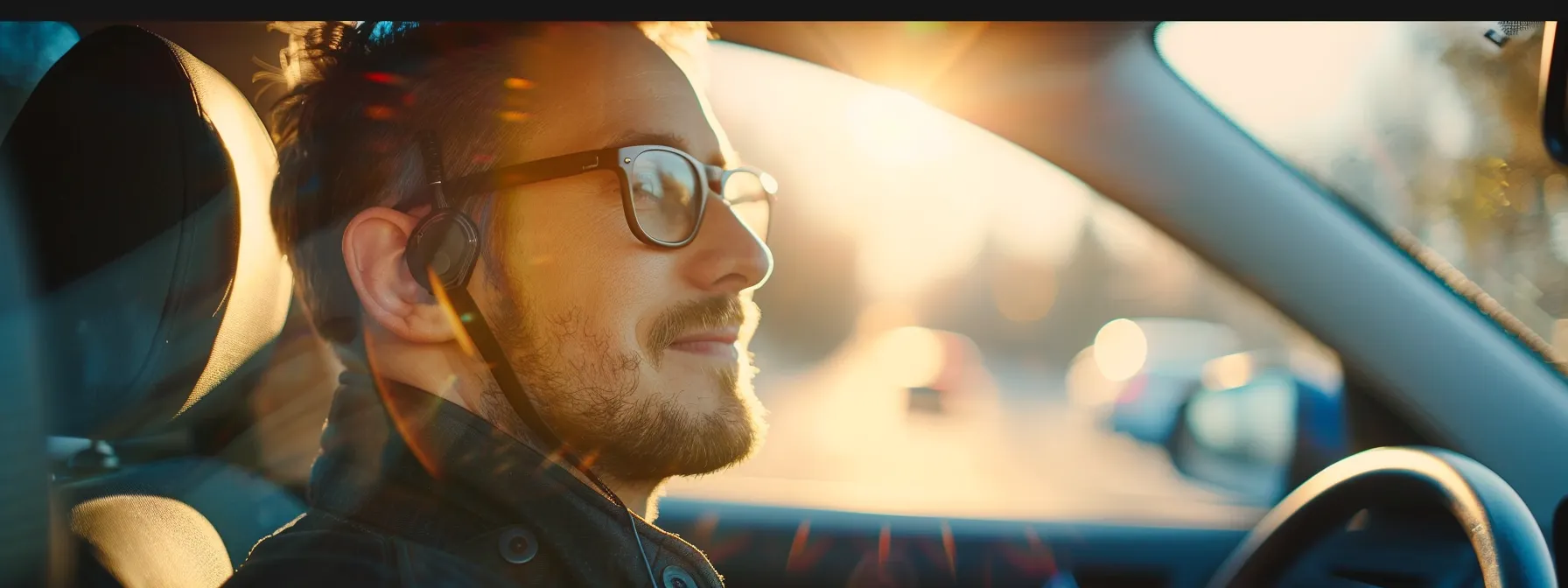 a hopeful driver sits confidently behind the wheel, ready to conquer the driving test for the second time.