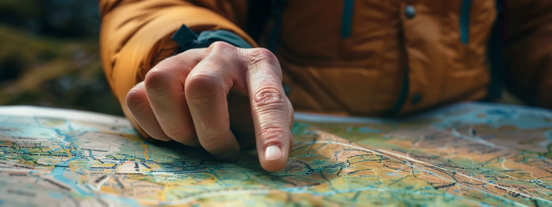 a person selecting a location on a map for a road test.