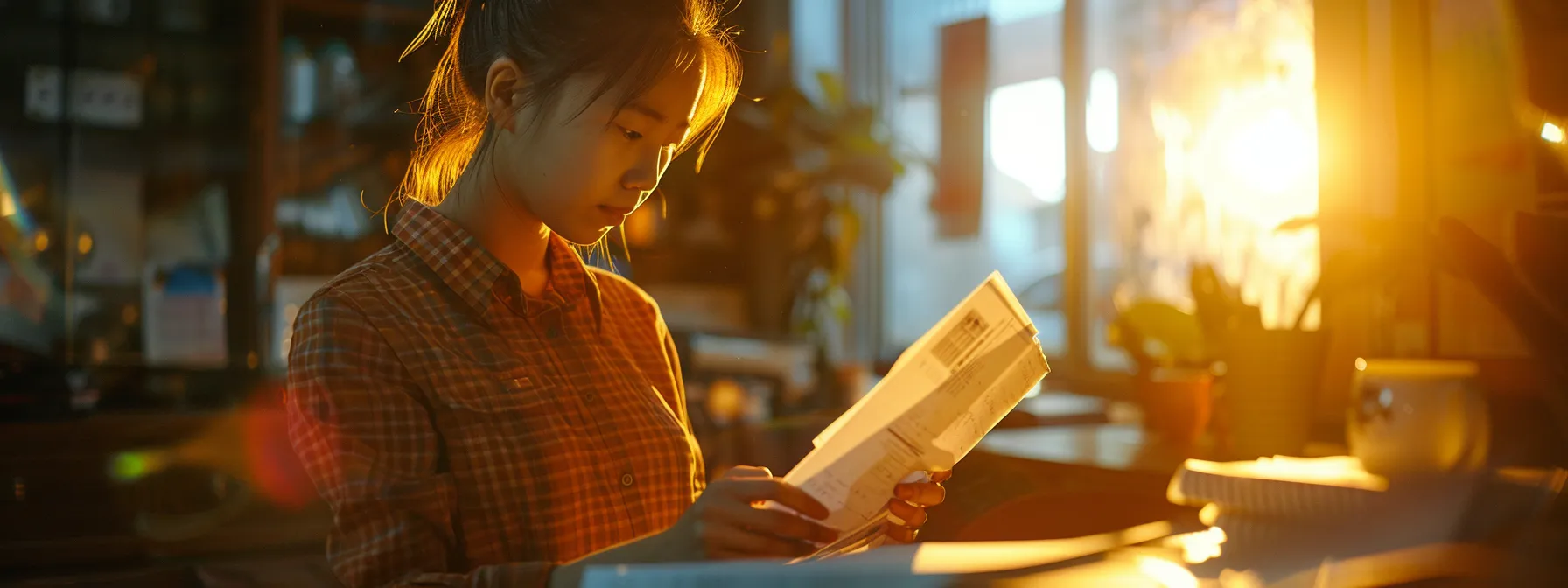 a person gathering necessary documents and verifying eligibility for a road test.