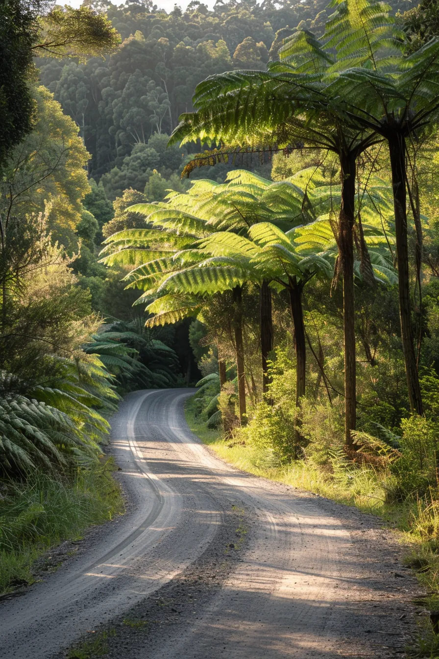 a serene, sunlit road stretches into the distance, flanked by lush greenery, symbolizing the journey of rescheduling a driving test with clarity and ease.