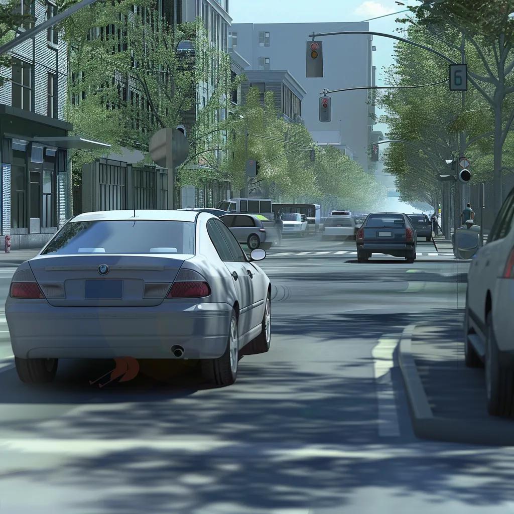 A driving instructor guiding a student through parallel parking in an urban setting, emphasizing practical preparation