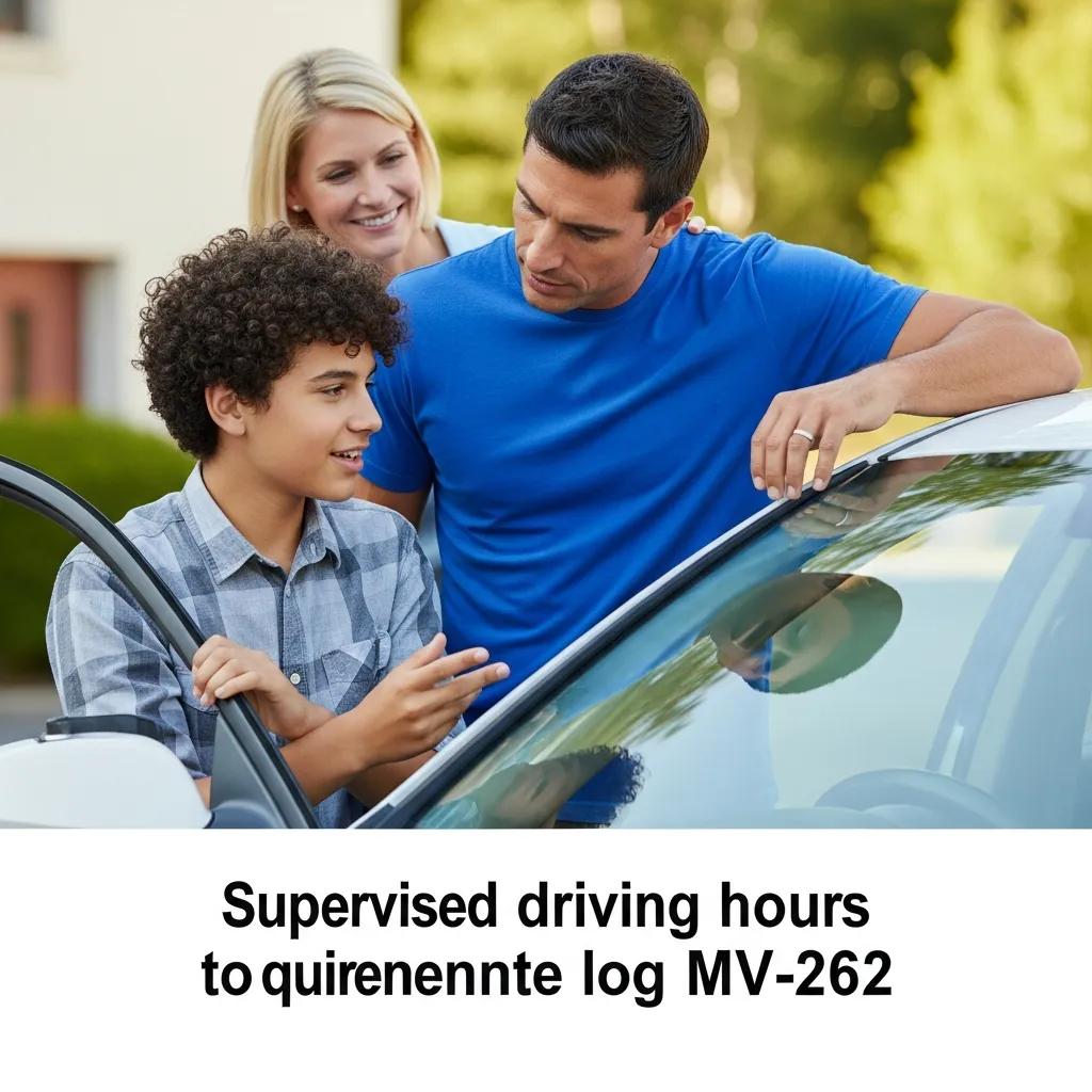 Young driver and parent reviewing driving requirements before the road test