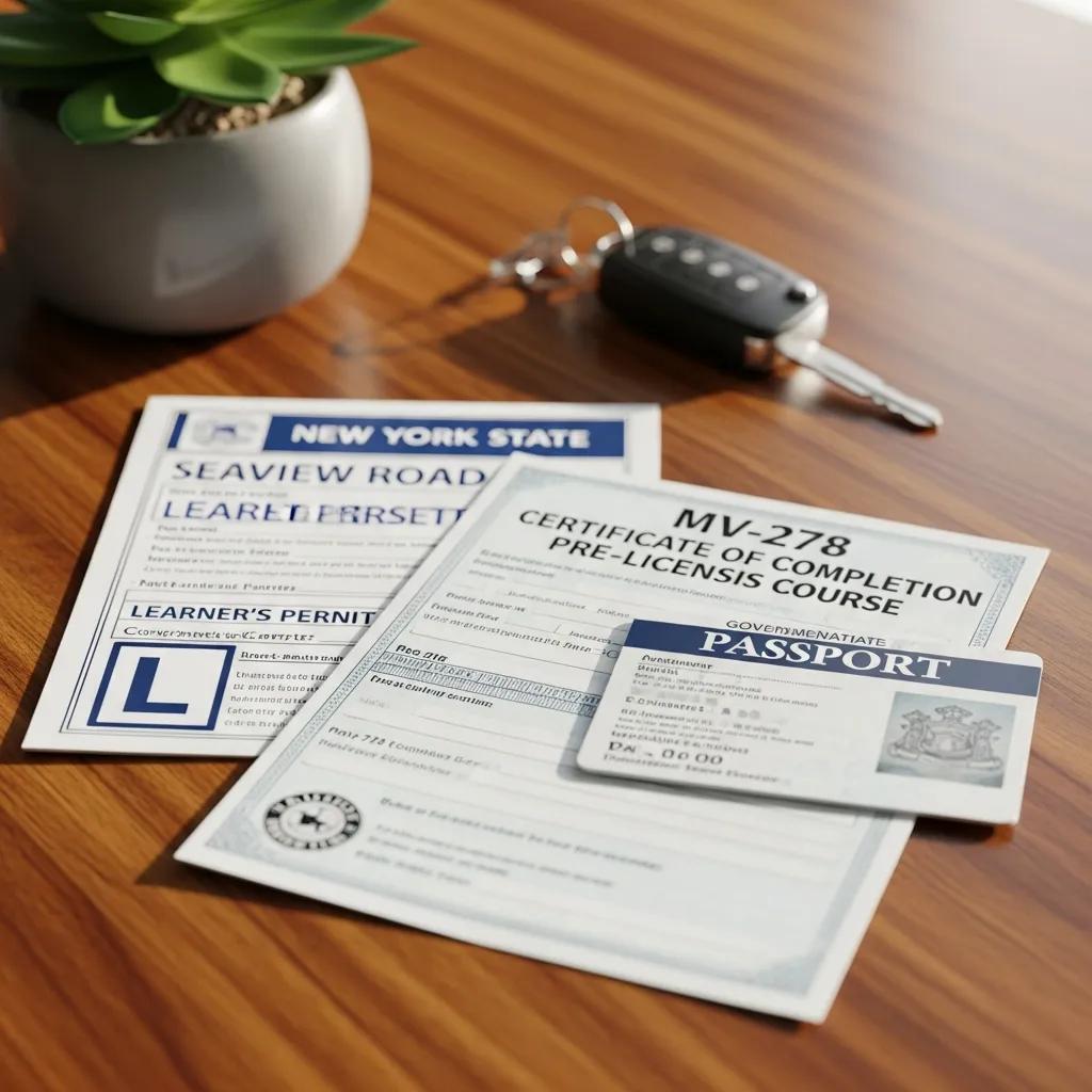 Documents required for Seaview road test &mdash; learner's permit and photo ID