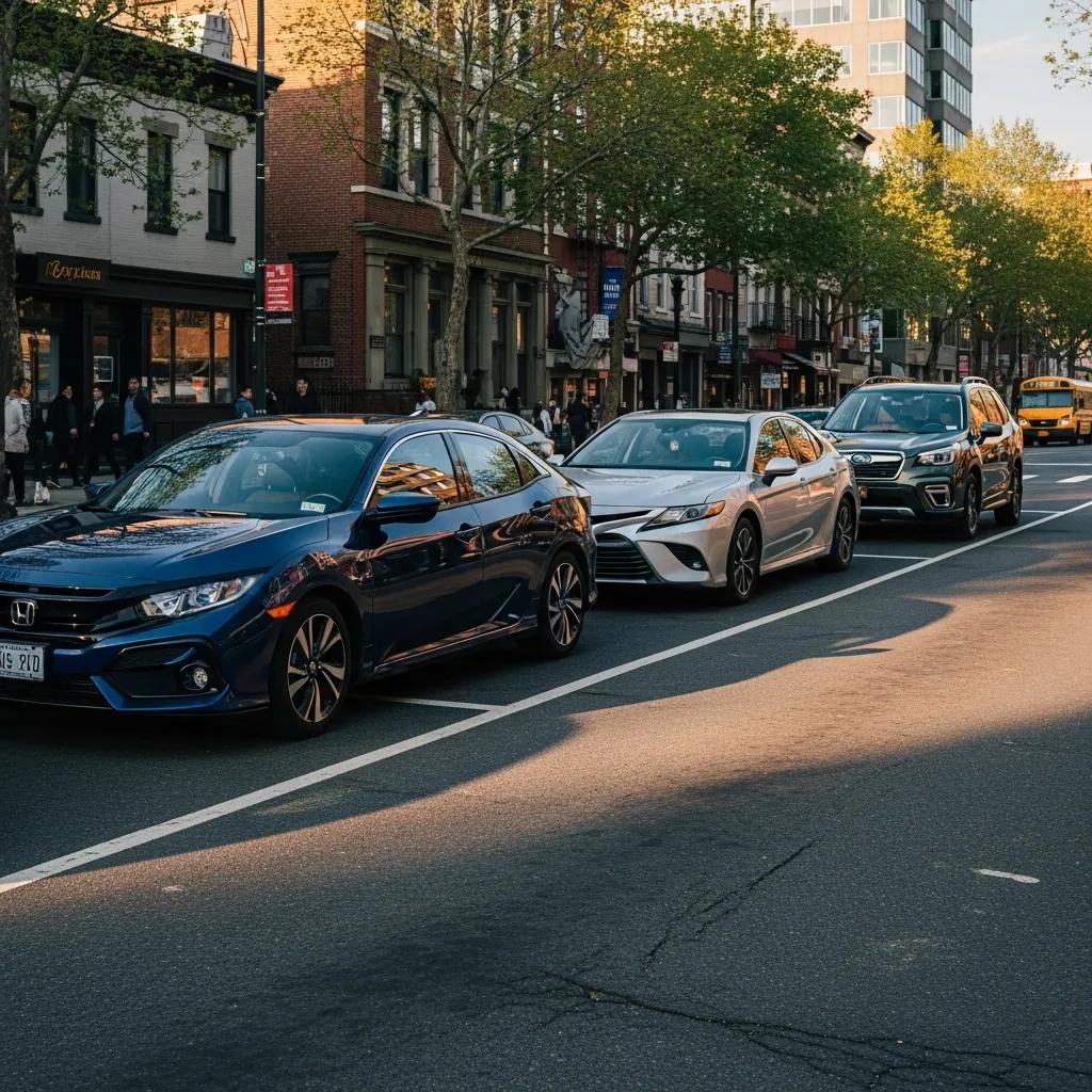 Best cars for New Rochelle roads including Honda Civic, Toyota Camry, and Subaru Forester
