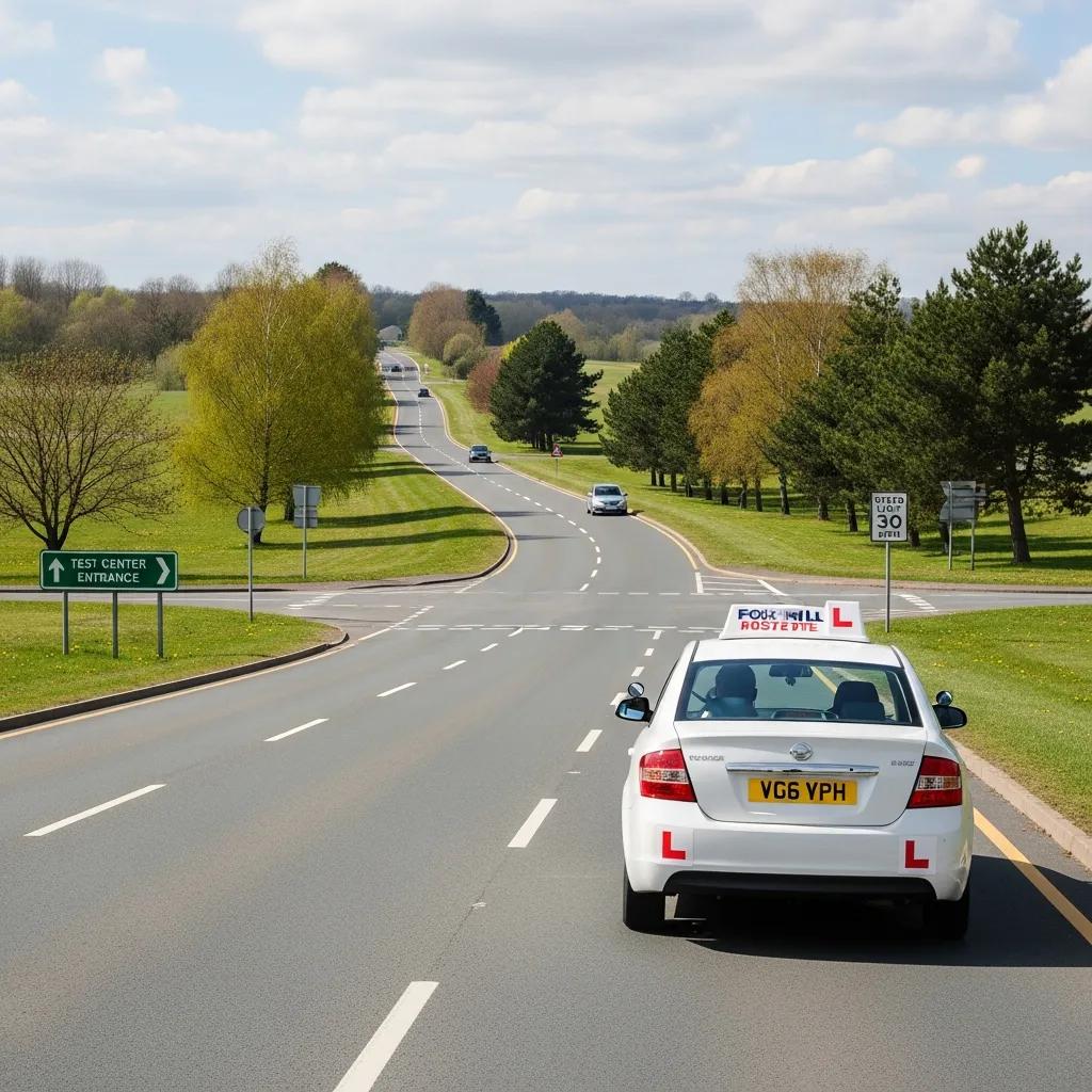 Fox Hill testing area &mdash; wide roads and light traffic for practice